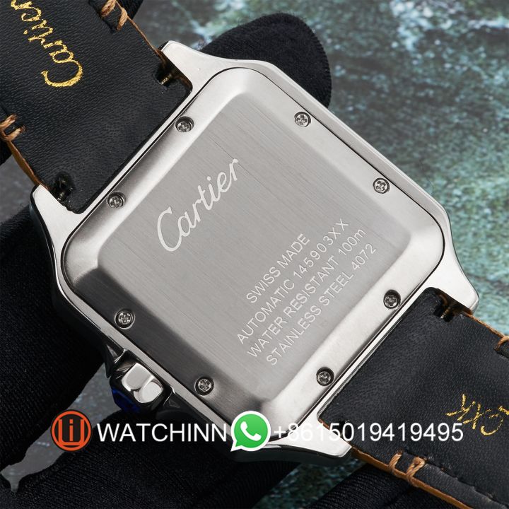 Replica Cartier Watch 3A Quality 2813 Movement 316L Steel 40mm AAA Factory Santos Watch