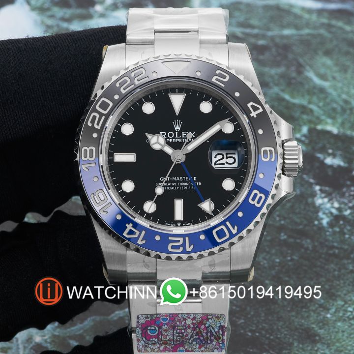 Replica Rolex Watch 5A Quality 3285 Movement 904L Steel 40mm Clean Factory Gmt Master Watch