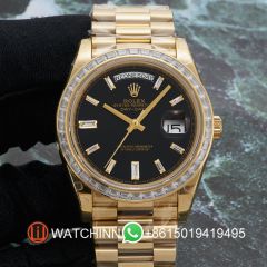 Replica Rolex 5A Quality ETA 2836 Movement 904L Steel 1：1 40mm Noob Factory Day Date Watch