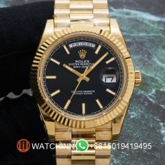 Replica Rolex 5A Quality ETA 2836 Movement 904L Steel 1：1 40mm Noob Factory Day Date Watch
