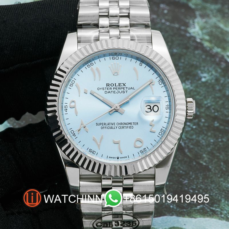 Replica Rolex Watch 5A Quality 3235 Movement 904L Steel 41mm 1:1 Noob Factory Datejust Watch