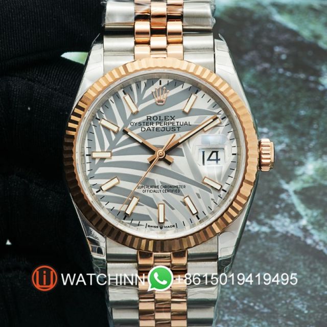 Replica Rolex Watch 5A Quality 3235 Movement 904L Steel 36mm 1:1 Noob Factory Datejust Watch
