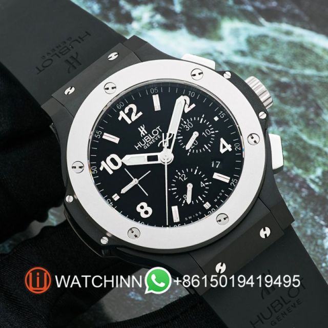Replica Hublot HB Watch 5A Quality Swiss Clone 4100 Movement Ceramic Case 44mm V6 Factory Big Bang Watch