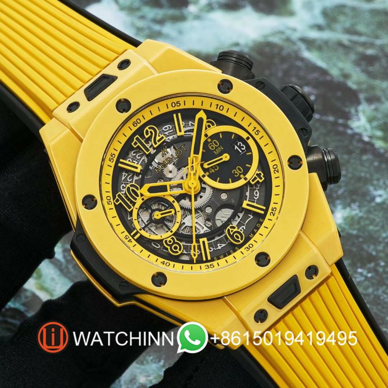 Replica Hublot HB Watch 5A Quality Swiss Clone 1280 Timing Movement 42mm Ceramic Case ZF Factory Big Bang Watch