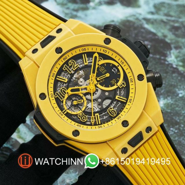 Replica Hublot HB Watch 5A Quality Swiss Clone 1280 Timing Movement 42mm Ceramic Case ZF Factory Big Bang Watch