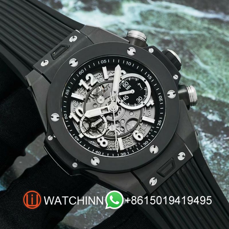Replica Hublot HB Watch 5A Quality Swiss Clone 1280 Timing Movement 42mm Ceramic Case ZF Factory Big Bang Watch