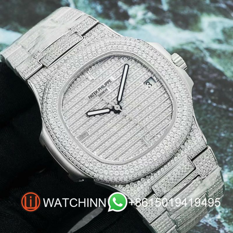Replica Patek Philippe PP Watch Best Quality 324 Full Function Movement Diamond 40mm Nautilus Watch