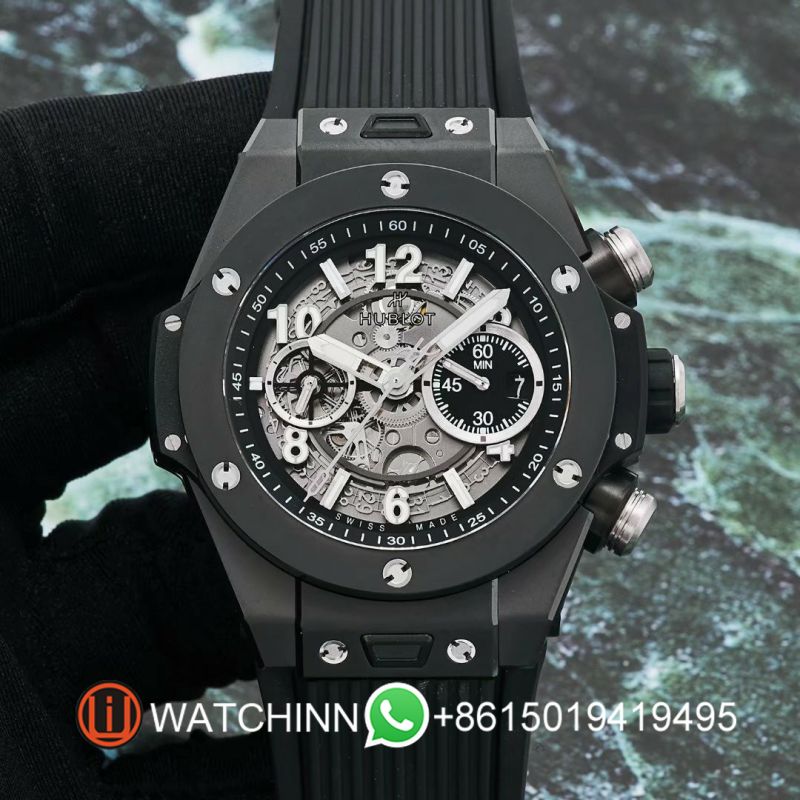 Replica Hublot HB Watch 5A Quality Swiss Clone 1280 Timing Movement 42mm Ceramic Case ZF Factory Big Bang Watch