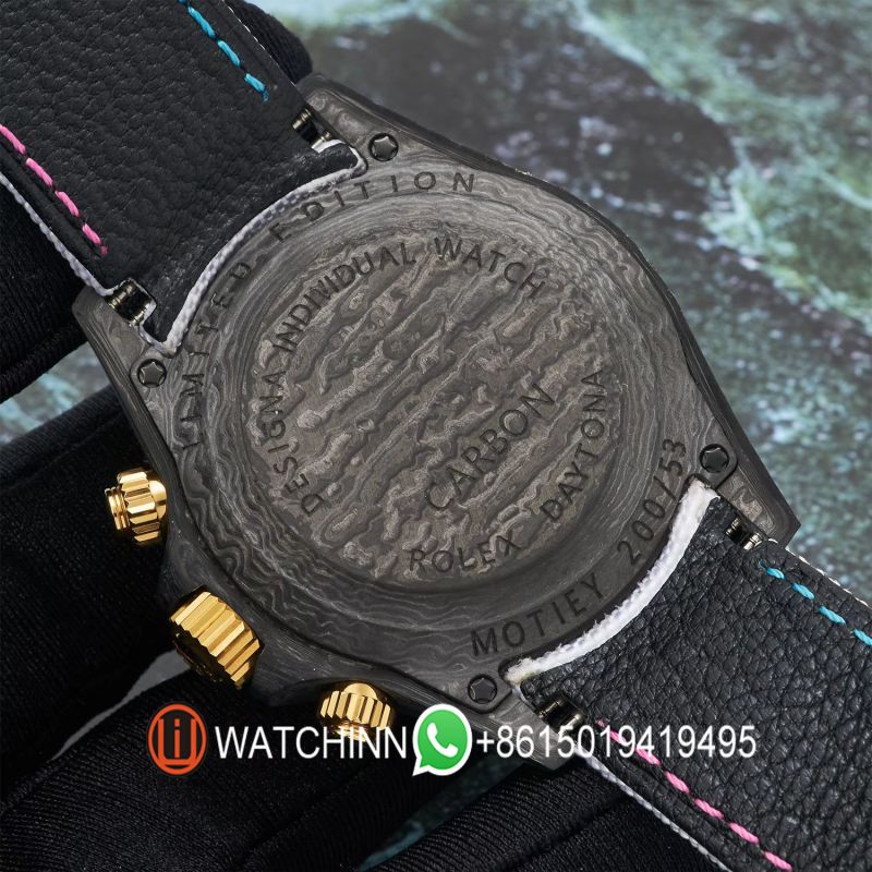 Replica Rolex 5A Quality 7750 Timing Function Movement Carbon Case 1：1 40mm Noob Factory Daytona Watch