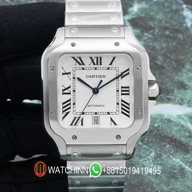 Replica Cartier Watch 5A Quality Miyota Movement 1:1 Stainless Steel 40mm Santos Watch