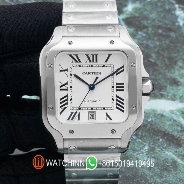 Replica Cartier Watch 5A Quality Miyota Movement 1:1 Stainless Steel 40mm Santos Watch