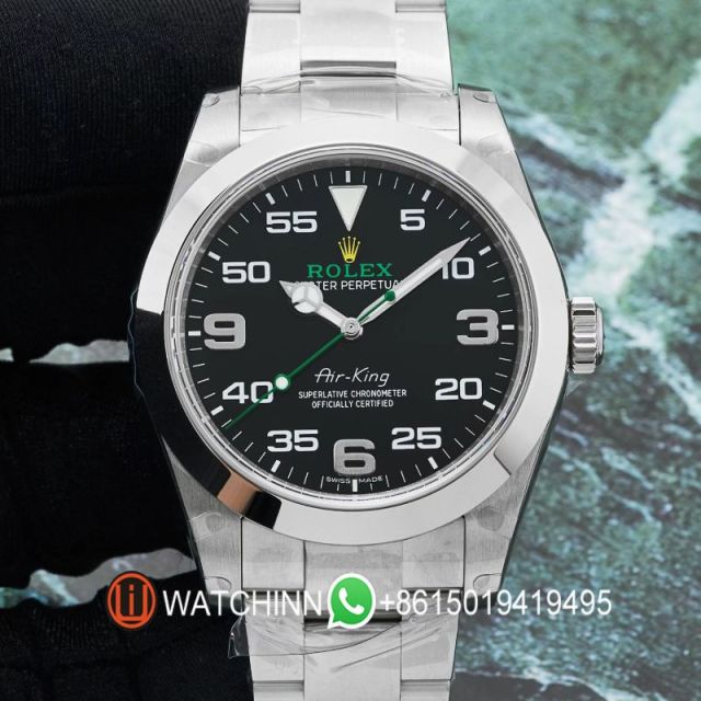 Replica Rolex Watch 5A Quality ETA 2836 Movement 904L Steel 40mm Noob Factory 116900 Air King Watch