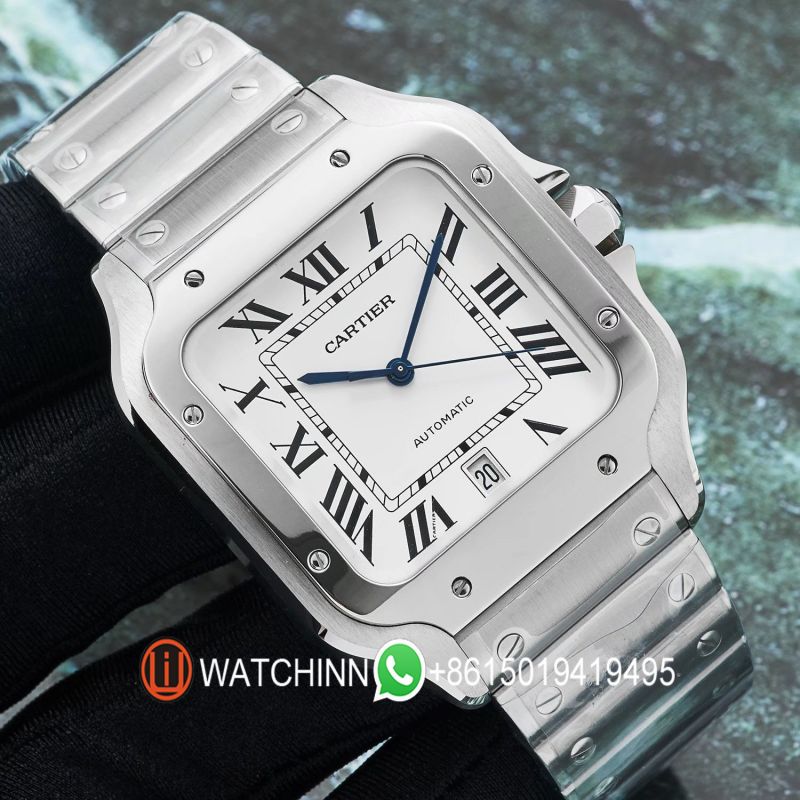 Replica Cartier Watch 5A Quality Miyota Movement 1:1 Stainless Steel 40mm Santos Watch
