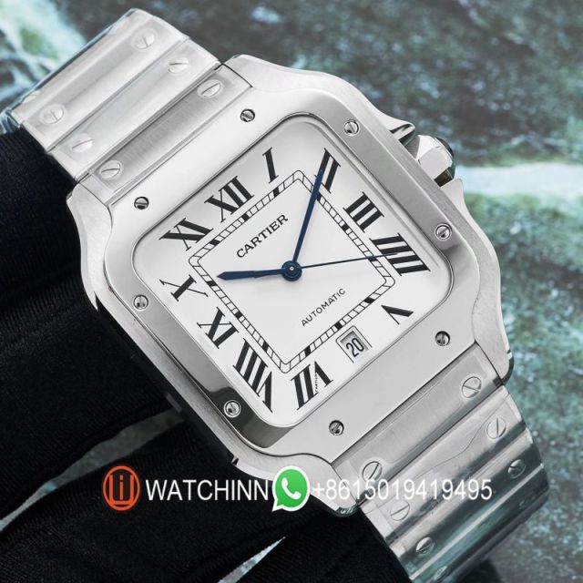 Replica Cartier Watch 5A Quality Miyota Movement 1:1 Stainless Steel 40mm Santos Watch