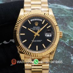 Replica Rolex 5A Quality ETA 2836 Movement 904L Steel 1：1 40mm Noob Factory Day Date Watch