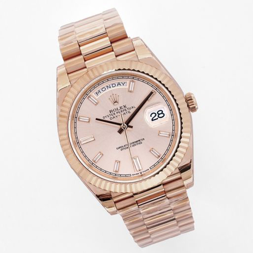 Replica Rolex 5A Quality ETA 2836 Movement 904L Steel 1：1 40mm Noob Factory Day Date Watch