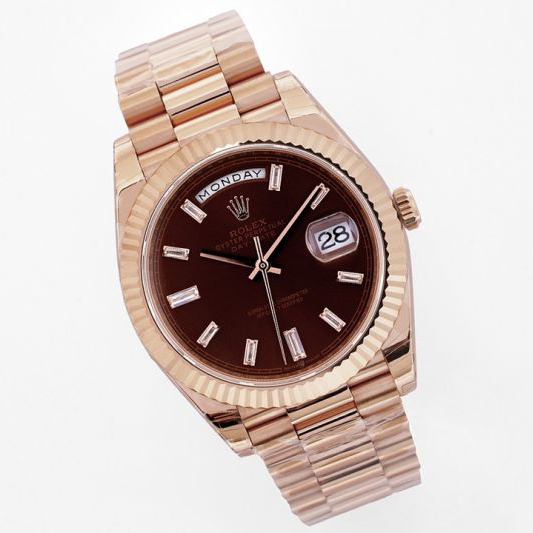 Replica Rolex 5A Quality ETA 2836 Movement 904L Steel 1：1 40mm Noob Factory Day Date Watch