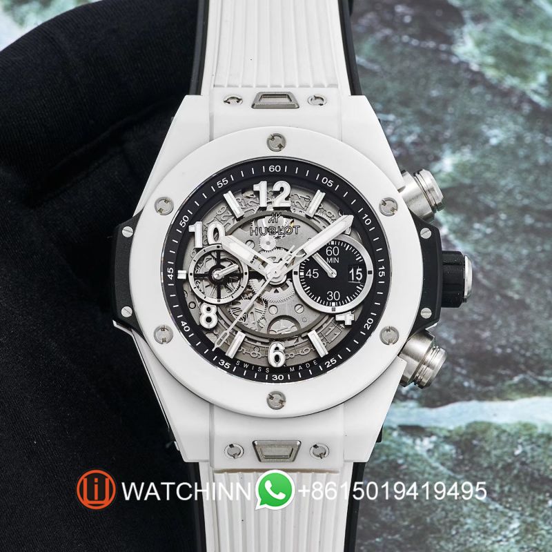 Replica Hublot HB Watch 5A Quality Swiss Clone 1280 Timing Movement 42mm Ceramic Case ZF Factory Big Bang Watch