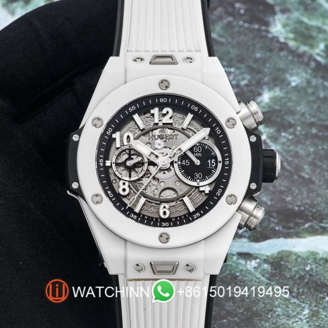Replica Hublot HB Watch 5A Quality Swiss Clone 1280 Timing Movement 42mm Ceramic Case ZF Factory Big Bang Watch