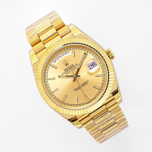 Replica Rolex 5A Quality ETA 2836 Movement 904L Steel 1：1 40mm Noob Factory Day Date Watch