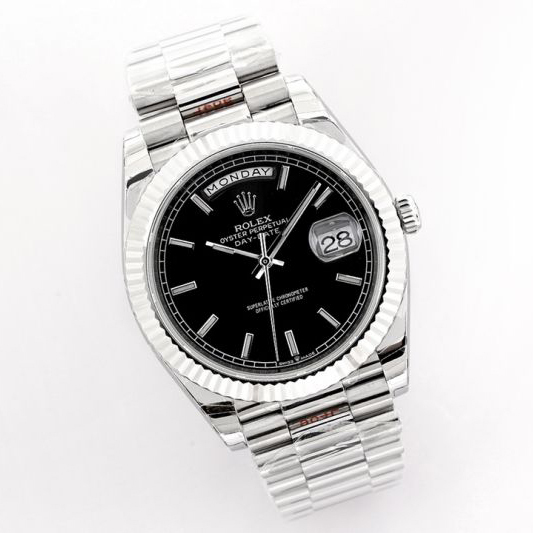 Replica Rolex 5A Quality ETA 2836 Movement 904L Steel 1：1 40mm Noob Factory Day Date Watch