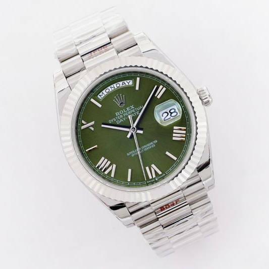 Replica Rolex 5A Quality ETA 2836 Movement 904L Steel 1：1 40mm Noob Factory Day Date Watch