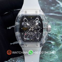 Replica Richard Miller 5A Quality Clone Movement Ceramic Case Skeleton 1：1 42*50mm Noob Factory RM035 Watch