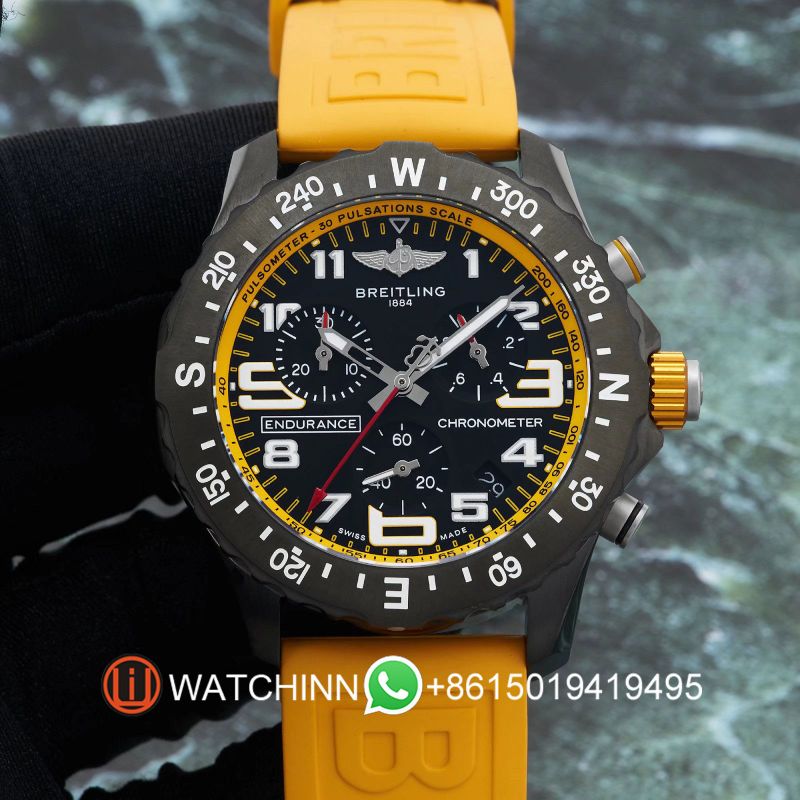 Replica Breitling 5A Quality Timing Function Quartz Movement Stainless Steel 1：1 44mm Professional Watch