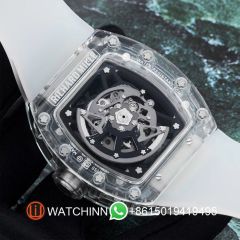 Replica Richard Miller 5A Quality Clone Movement Ceramic Case Skeleton 1：1 42*50mm Noob Factory RM035 Watch