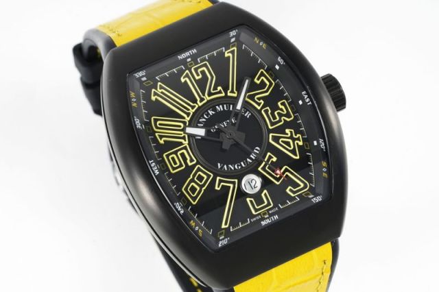 Replica Franck Muller 5A Quality ETA 2824 Movement Stainless Steel 1：1 44*54mm Vanguard Watch