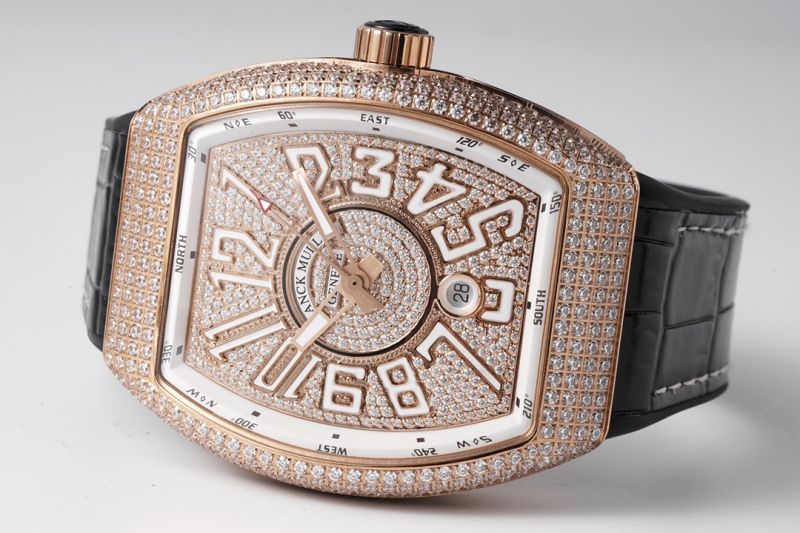 Replica Franck Muller 5A Qualit ETA 2824 Movement Stainless Steel 1：1 44*54mm Yachting V45 Watch