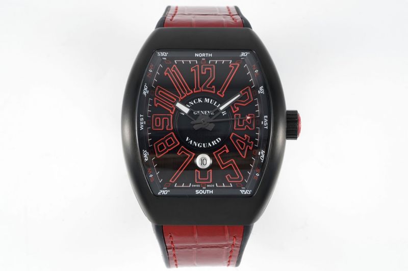 Replica Franck Muller 5A Quality ETA 2824 Movement Stainless Steel 1：1 44*54mm Vanguard Watch