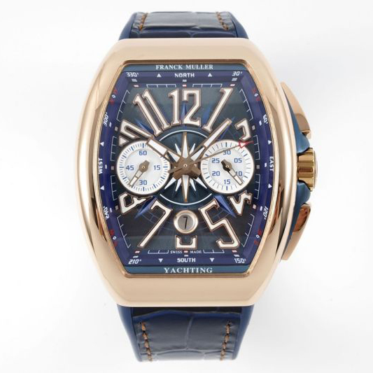 Replica Franck Muller 5A Quality 7750 Timing Movement Stainless Steel 1：1 44*54mm Yachting Watch