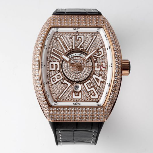 Replica Franck Muller 5A Qualit ETA 2824 Movement Stainless Steel 1：1 44*54mm Yachting V45 Watch