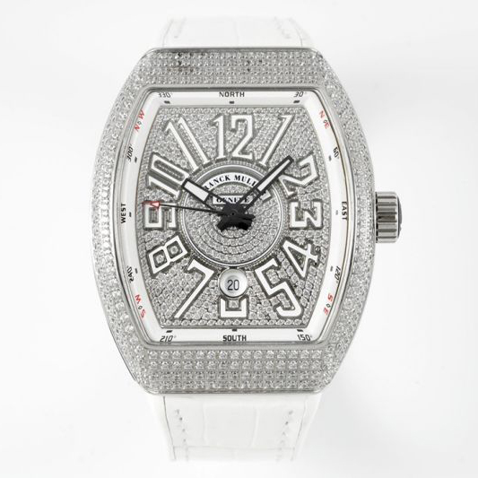 Replica Franck Muller 5A Qualit ETA 2824 Movement Stainless Steel 1：1 44*54mm Yachting V45 Watch
