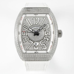 Replica Franck Muller 5A Qualit ETA 2824 Movement Stainless Steel 1：1 44*54mm Yachting V45 Watch