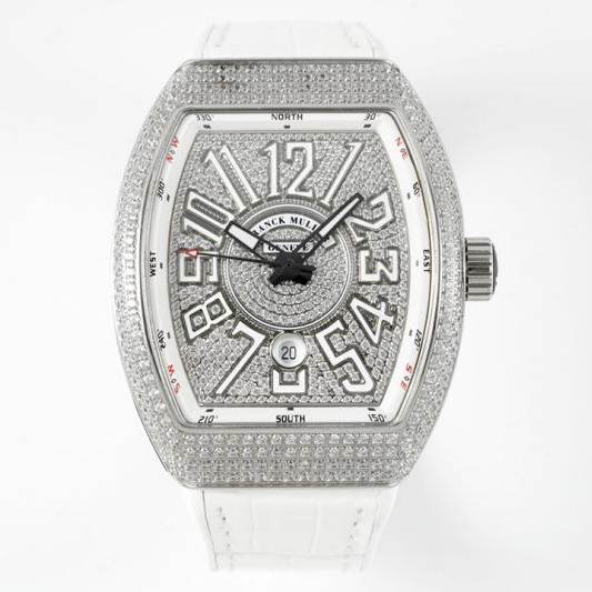 Replica Franck Muller 5A Qualit ETA 2824 Movement Stainless Steel 1：1 44*54mm Yachting V45 Watch