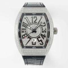 Replica Franck Muller 5A Qualit ETA 2824 Movement Stainless Steel 1：1 44*54mm Yachting V45 Watch