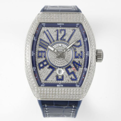 Replica Franck Muller 5A Qualit ETA 2824 Movement Stainless Steel 1：1 44*54mm Yachting V45 Watch