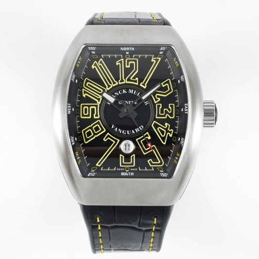 Replica Franck Muller 5A Quality ETA 2824 Movement Stainless Steel 1：1 44*54mm Vanguard Watch