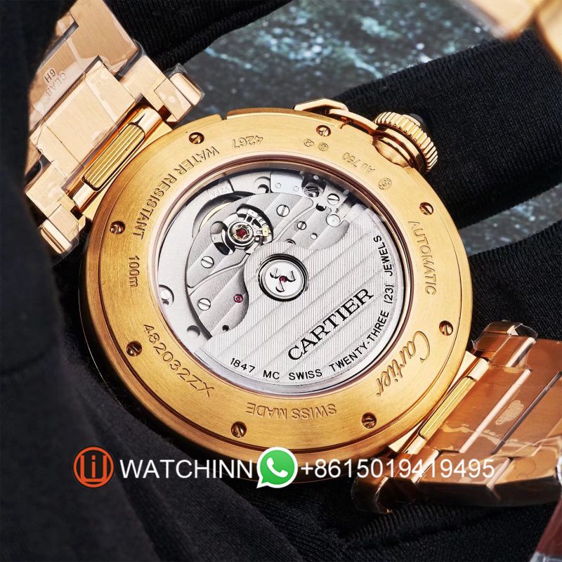 Replica Cartier Watch 5A Quality Miyota Movement 1:1 Stainless Steel 41mm Pasha Watch
