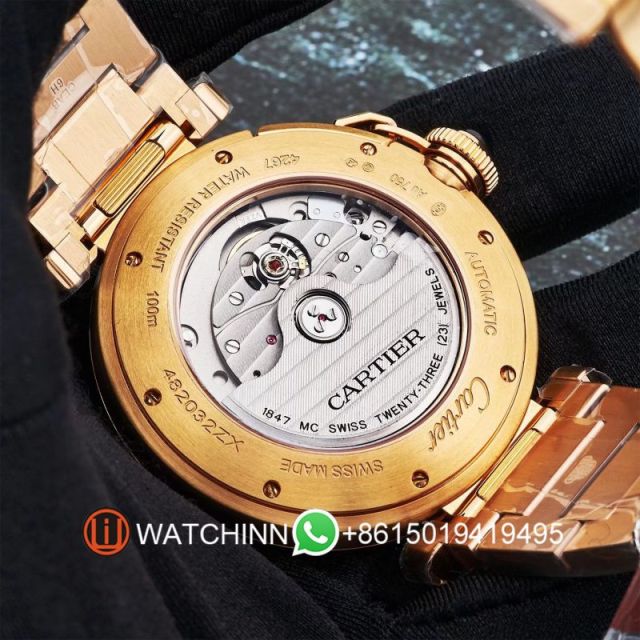 Replica Cartier Watch 5A Quality Miyota Movement 1:1 Stainless Steel 41mm Pasha Watch