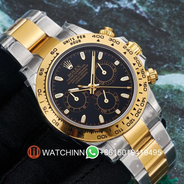 Replica Rolex Watch 5A Quality 7750 Timing Movement 904L Steel 1：1 40mm Noob Factory Daytona Watch