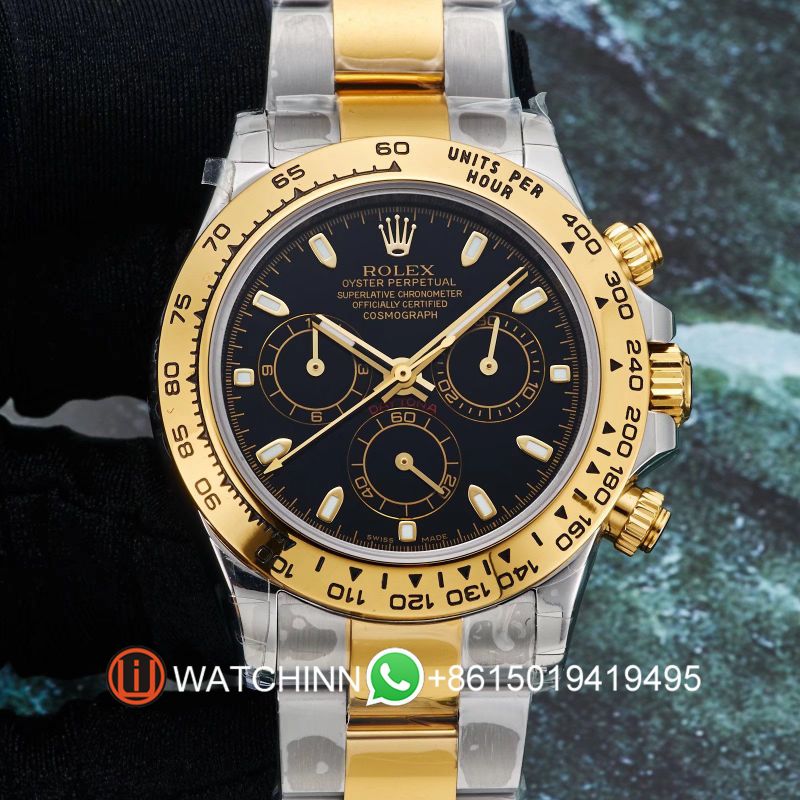 Replica Rolex Watch 5A Quality 7750 Timing Movement 904L Steel 1：1 40mm Noob Factory Daytona Watch