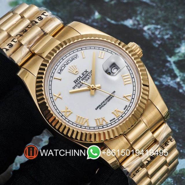 Replica Rolex Watch 3A Quality 2813 Movement 316L Steel 36mm Daydate Watch