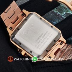 Replica Cartier Watch 3A Quality 2813 Movement 316L Steel Full Gold 40mm AAA Santos Watch