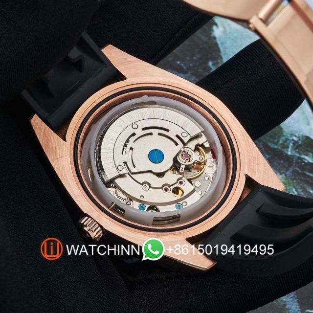 Replica Rolex Watch 3A Quality 2813 Movement 316L Steel Rose Gold 42mm Sky Dweller Watch