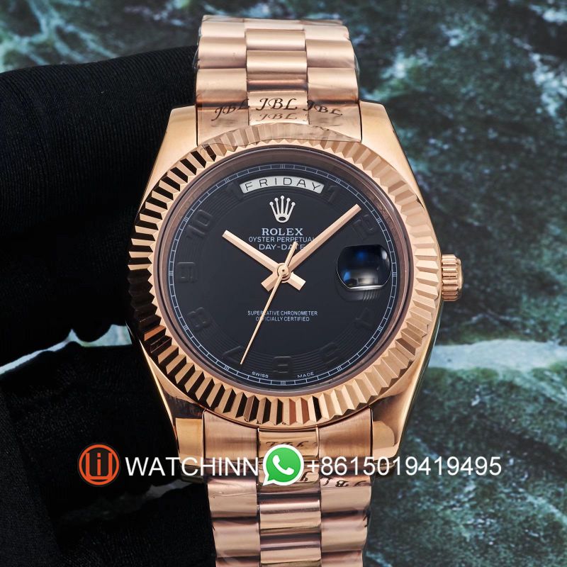 Replica Rolex Watch 3A Quality 2813 Movement 316L Steel 41mm AAA Daydate Watch