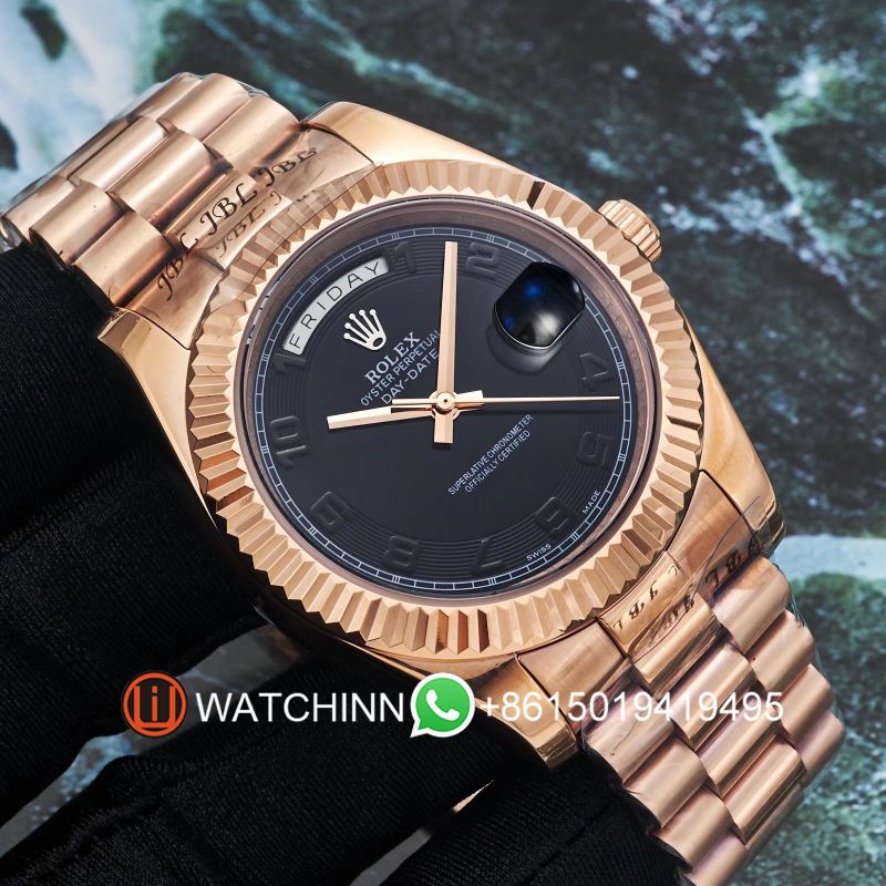 Replica Rolex Watch 3A Quality 2813 Movement 316L Steel 41mm AAA Daydate Watch