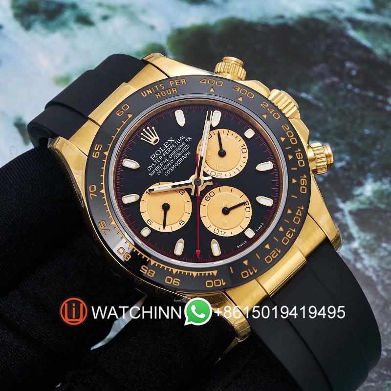 Replica Rolex Watch 5A Quality 7750 Timing Movement 904L Steel 1：1 40mm Noob Factory Daytona Watch
